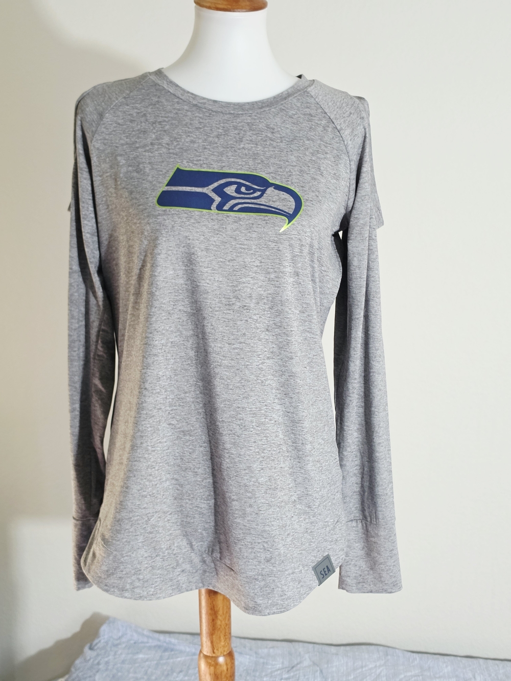 Fanatics Heather Gray Womens Long Sleeve Shirt